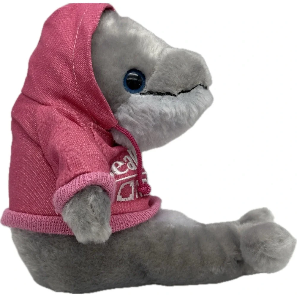 The Petting Zoo Sea World Rescue Plush Dolphin Pink Hoodie‎ 10